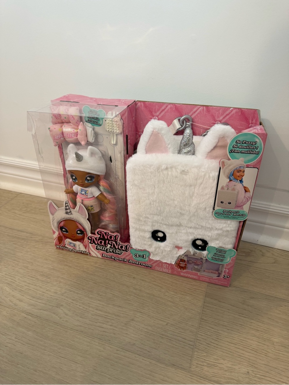 Na! Na! Na! Surprise 3-in-1 Backpack Bedroom Playset Whitney Sparkles New NRFB
